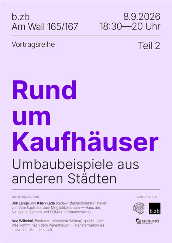 Plakat Rund um Kaufhäuser
